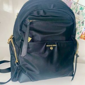 Micheal Kors Black Nylon Backpack
